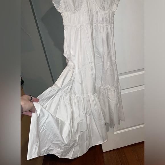 New! DEREK LAM 10 CROSBY Greta Ruffle White Dress 🤍 size 2 NWT! - Picture 14 of 15